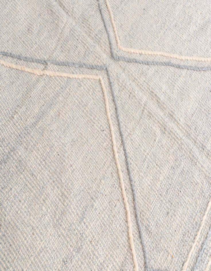 Detail image of  6' 7 x 10'  Hand Knotted Moroccan Wool Rug