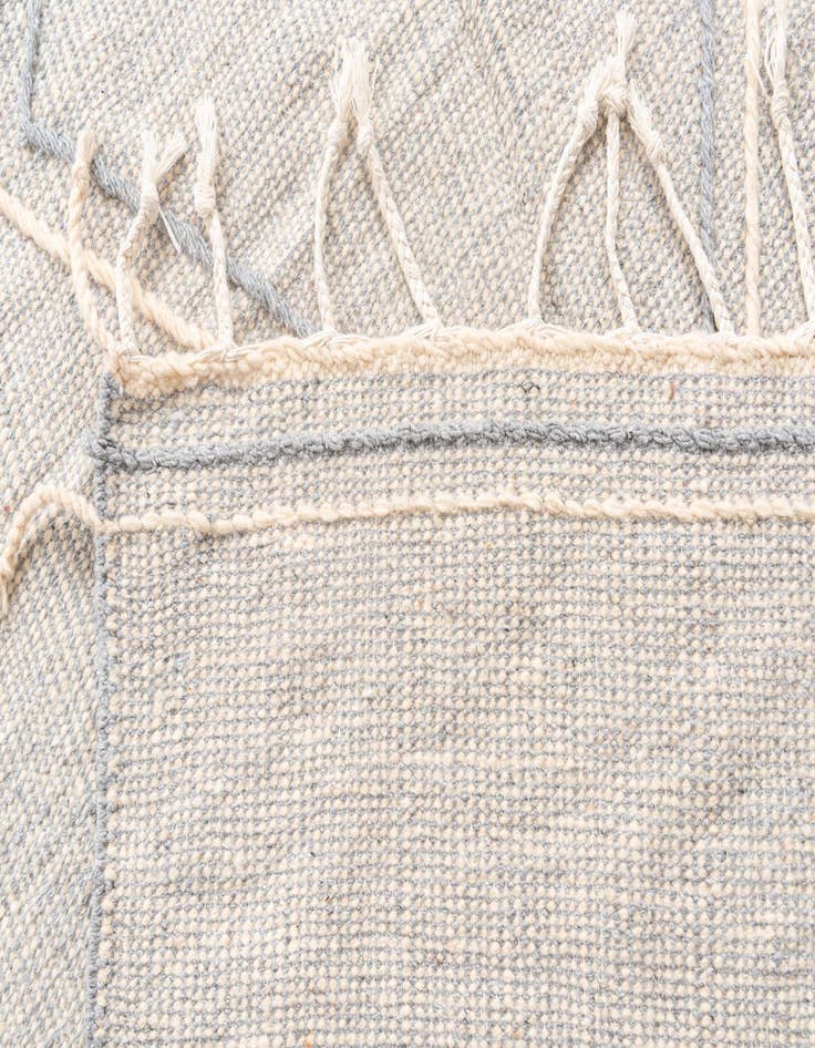 Detail image of  6' 7 x 10'  Hand Knotted Moroccan Wool Rug