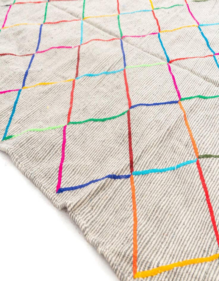 Detail image of  5' x 8'  Hand Knotted Moroccan Wool Rug