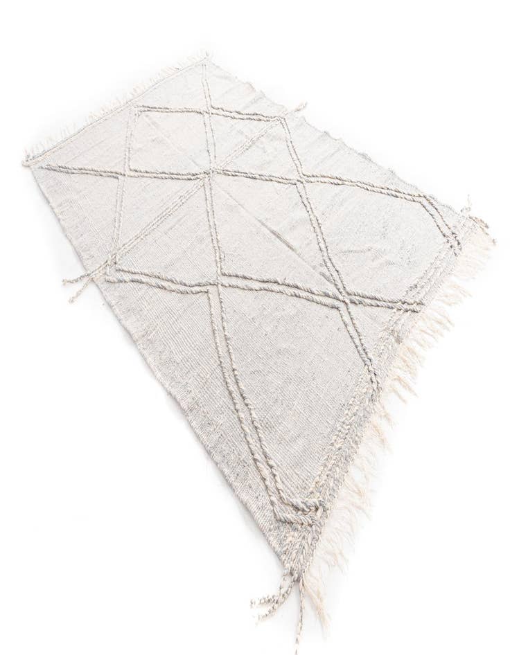 Detail image of  6' 4 x 9' 8  Hand Knotted Moroccan Wool Rug