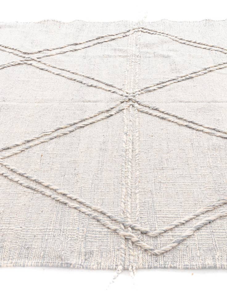 Detail image of  6' 4 x 9' 8  Hand Knotted Moroccan Wool Rug
