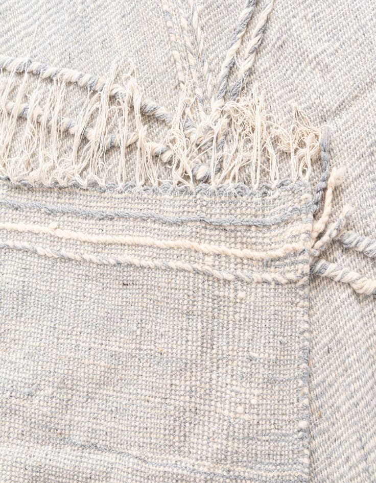Detail image of  6' 4 x 9' 8  Hand Knotted Moroccan Wool Rug