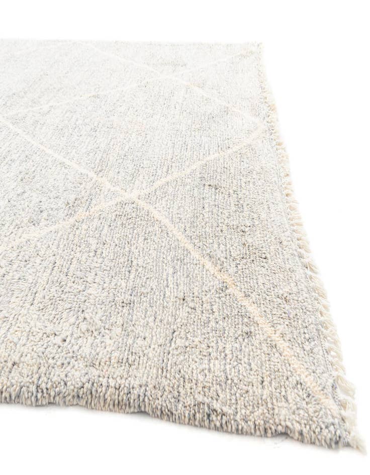 Detail image of  6' 9 x 9' 5  Hand Knotted Moroccan Wool Rug