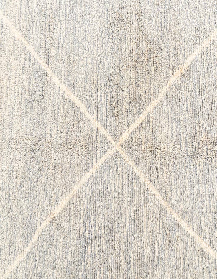 Detail image of  6' 9 x 9' 5  Hand Knotted Moroccan Wool Rug