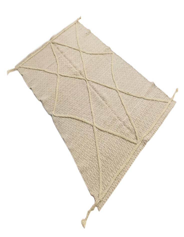 Detail image of  3' 4 x 6' 3  Hand Knotted Moroccan Wool Rug