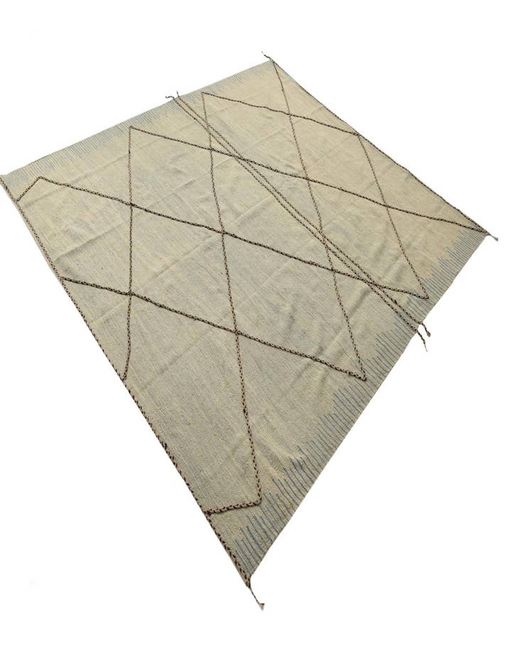 Detail image of  8' 6 x 9' 5  Hand Knotted Moroccan Wool Rug