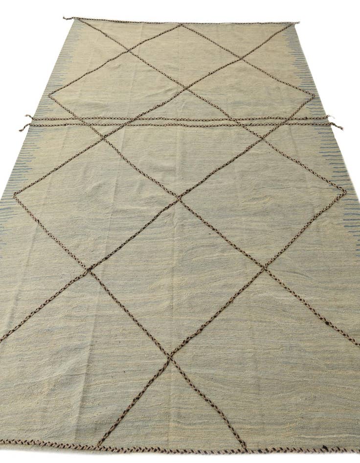 Detail image of  8' 6 x 9' 5  Hand Knotted Moroccan Wool Rug