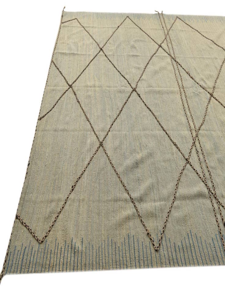 Detail image of  8' 6 x 9' 5  Hand Knotted Moroccan Wool Rug