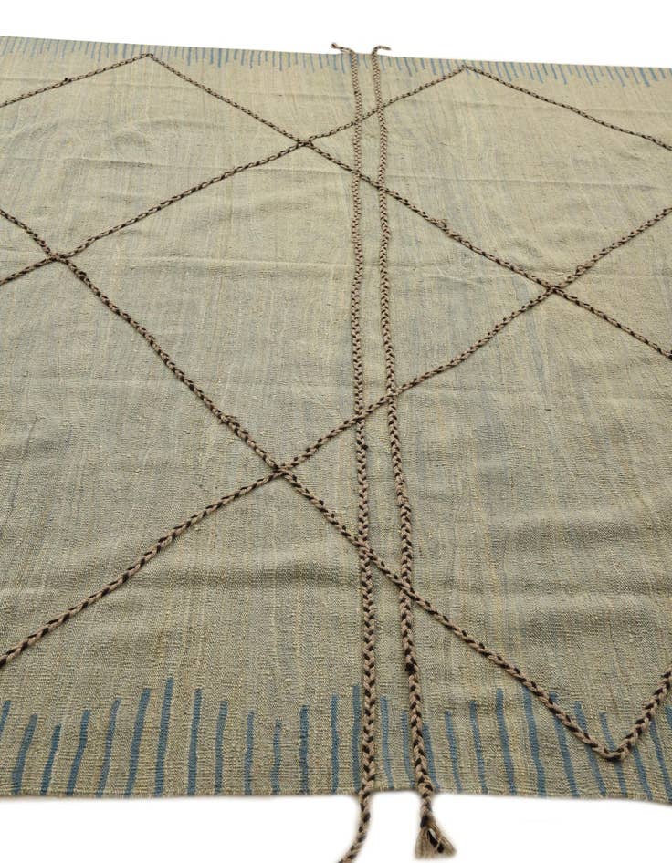 Detail image of  8' 6 x 9' 5  Hand Knotted Moroccan Wool Rug