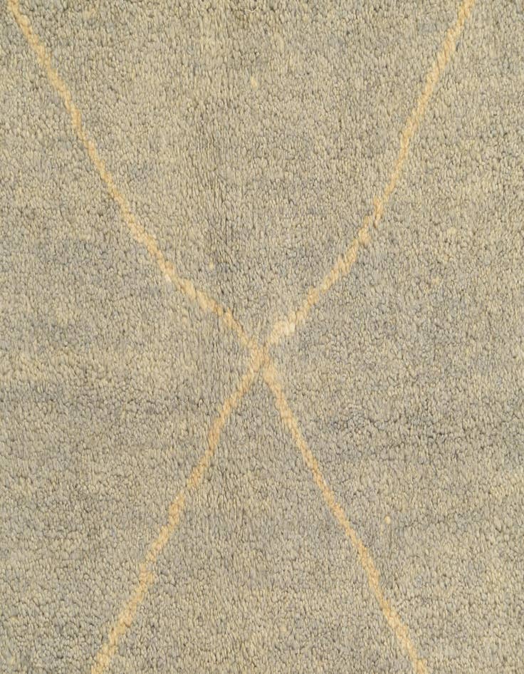 Detail image of  4' 8 x 6' 5  Hand Knotted Moroccan Wool Rug