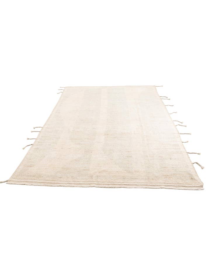 Detail image of  8' x 10'  Hand Knotted Moroccan Wool Rug