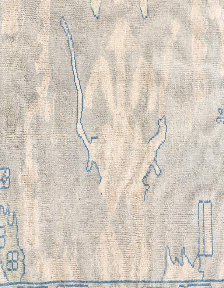 Detail image of  8' 6 x 10' 2  Hand Knotted Moroccan Wool Rug