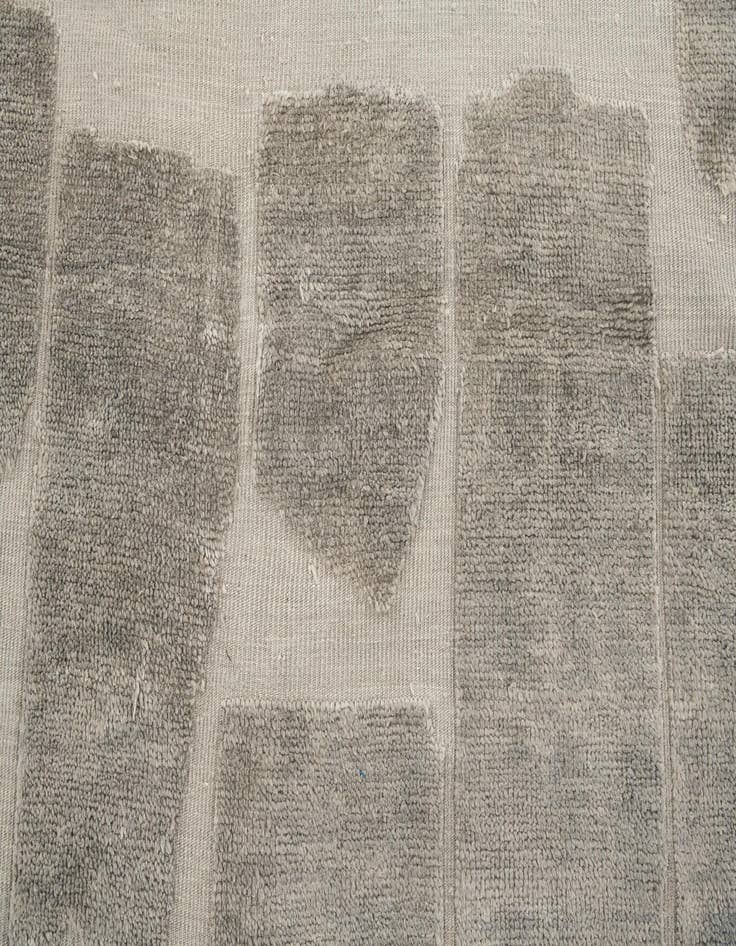 Detail image of  6' 4 x 10'  Hand Knotted Moroccan Wool Rug