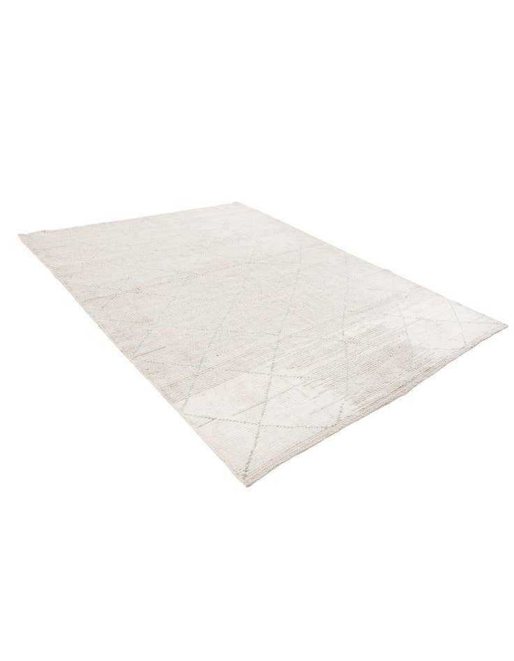 Detail image of  6' 6 x 8' 7  Hand Knotted Moroccan Wool Rug