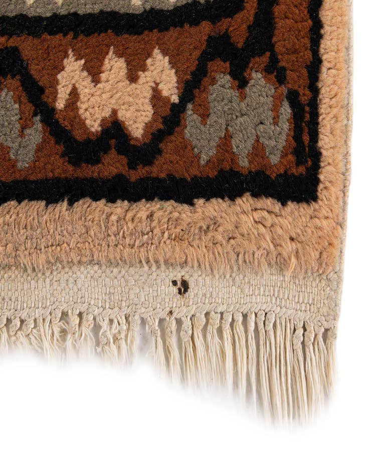 Detail image of  6' 6 x 9' 7  Hand Knotted Moroccan Wool Rug