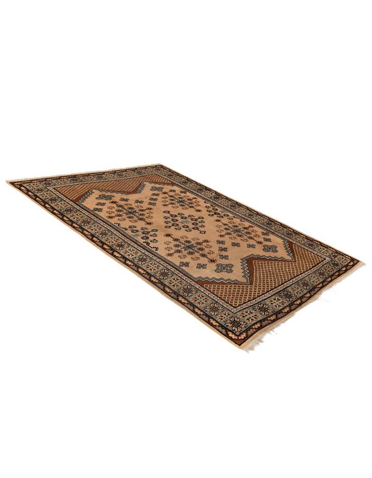 Detail image of  6' 6 x 9' 7  Hand Knotted Moroccan Wool Rug