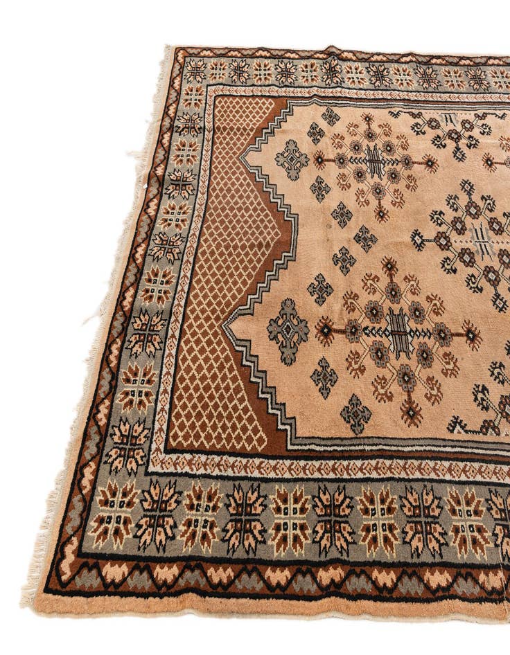 Detail image of  6' 6 x 9' 7  Hand Knotted Moroccan Wool Rug