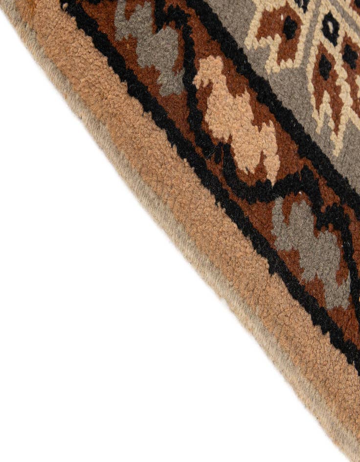 Detail image of  6' 6 x 9' 7  Hand Knotted Moroccan Wool Rug