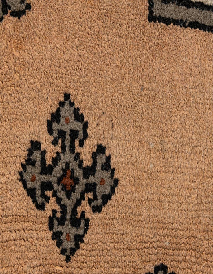Detail image of  6' 6 x 9' 7  Hand Knotted Moroccan Wool Rug
