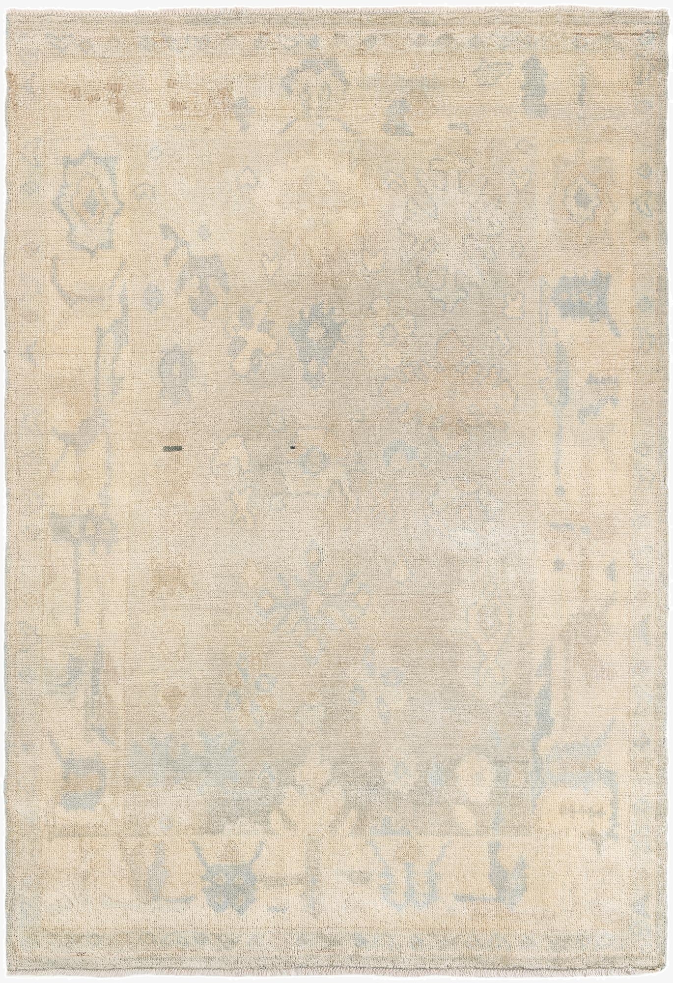  5' 6 x 8' 1  Hand Knotted Moroccan Wool Rug