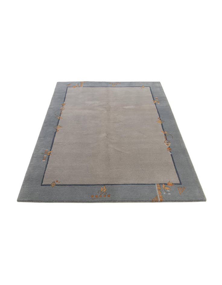 Detail image of  4' 9 x 6' 7  Hand Knotted Nepal Wool Rug