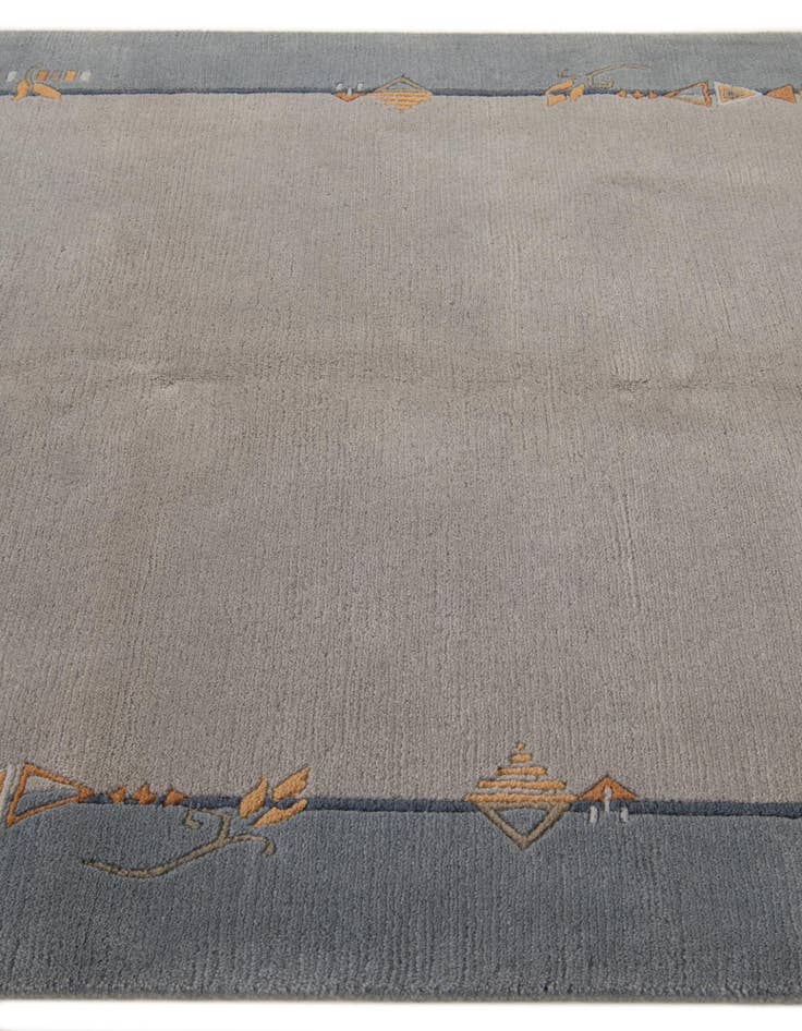 Detail image of  4' 9 x 6' 7  Hand Knotted Nepal Wool Rug