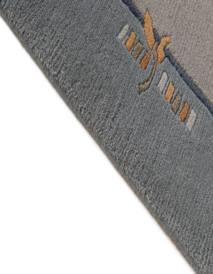 Detail image of  4' 9 x 6' 7  Hand Knotted Nepal Wool Rug