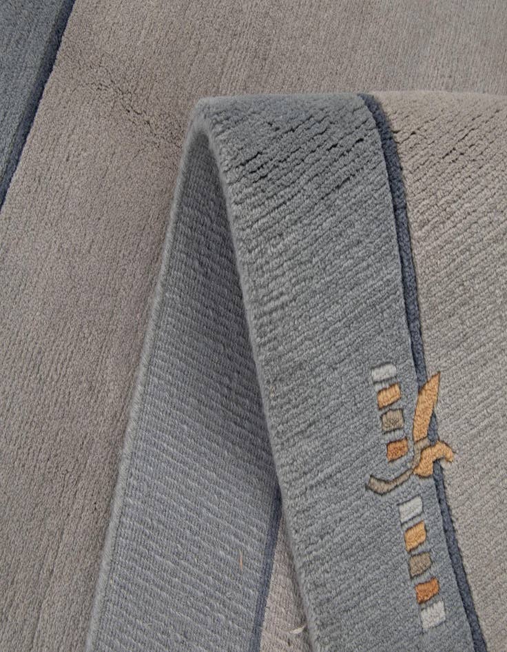 Detail image of  4' 9 x 6' 7  Hand Knotted Nepal Wool Rug