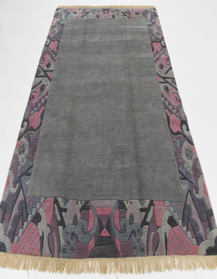 Detail image of  6' 8 x 8' 4  Hand Knotted Nepal Wool Rug