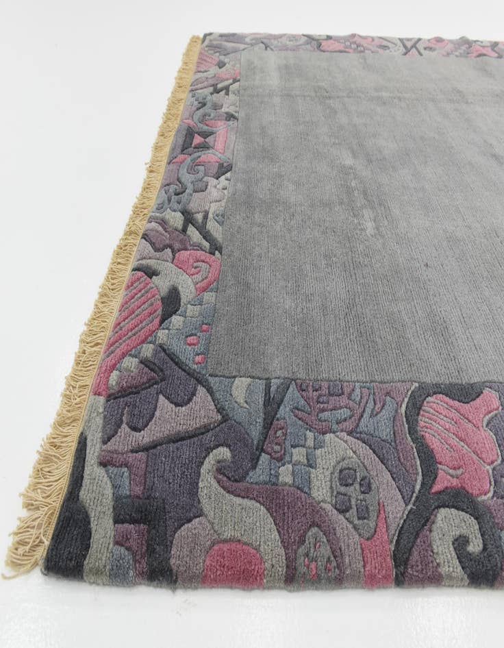 Detail image of  6' 8 x 8' 4  Hand Knotted Nepal Wool Rug