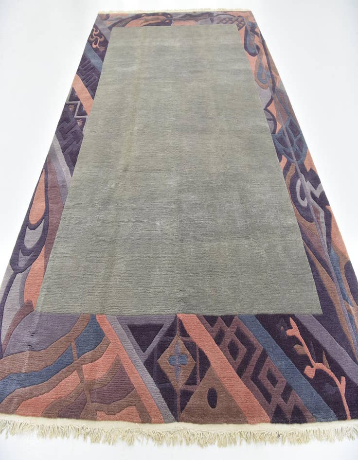 Detail image of  8' 3 x 11' 6  Hand Knotted Nepal Wool Rug