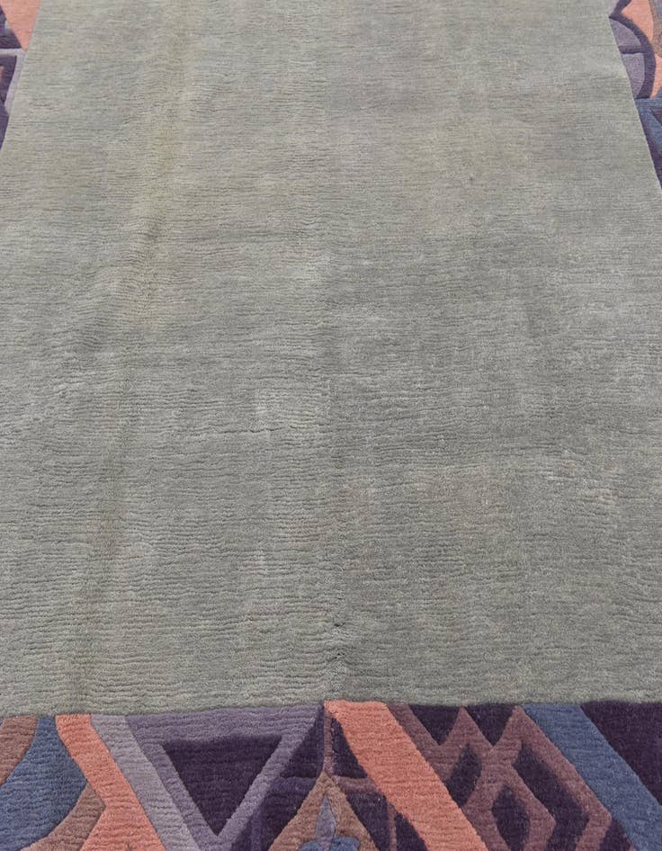 Detail image of  8' 3 x 11' 6  Hand Knotted Nepal Wool Rug