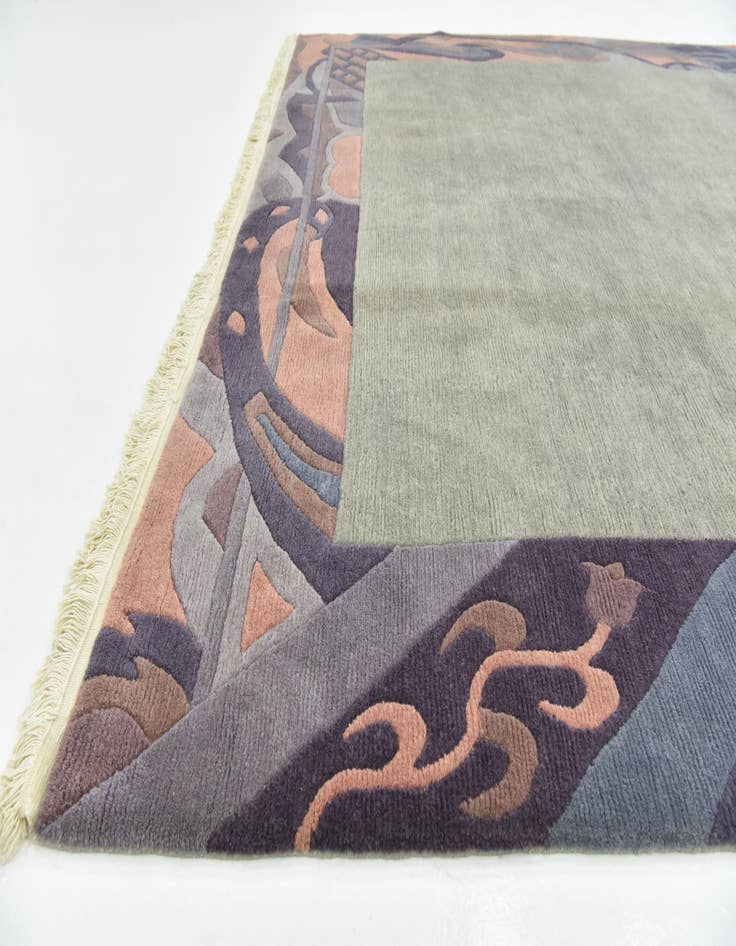 Detail image of  8' 3 x 11' 6  Hand Knotted Nepal Wool Rug