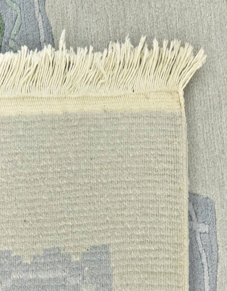 Detail image of  5' 8 x 7' 7  Hand Knotted Nepal Wool Rug