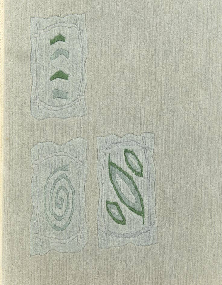 Detail image of  5' 8 x 7' 7  Hand Knotted Nepal Wool Rug