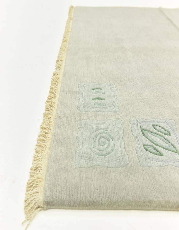 Detail image of  5' 8 x 7' 7  Hand Knotted Nepal Wool Rug