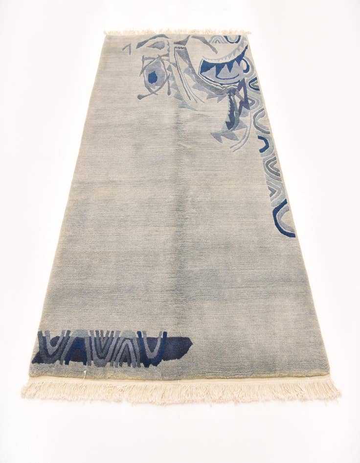 Detail image of  4' 8 x 6' 7  Hand Knotted Nepal Wool Rug