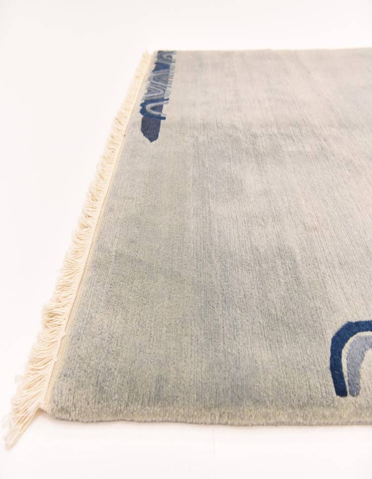 Detail image of  4' 8 x 6' 7  Hand Knotted Nepal Wool Rug