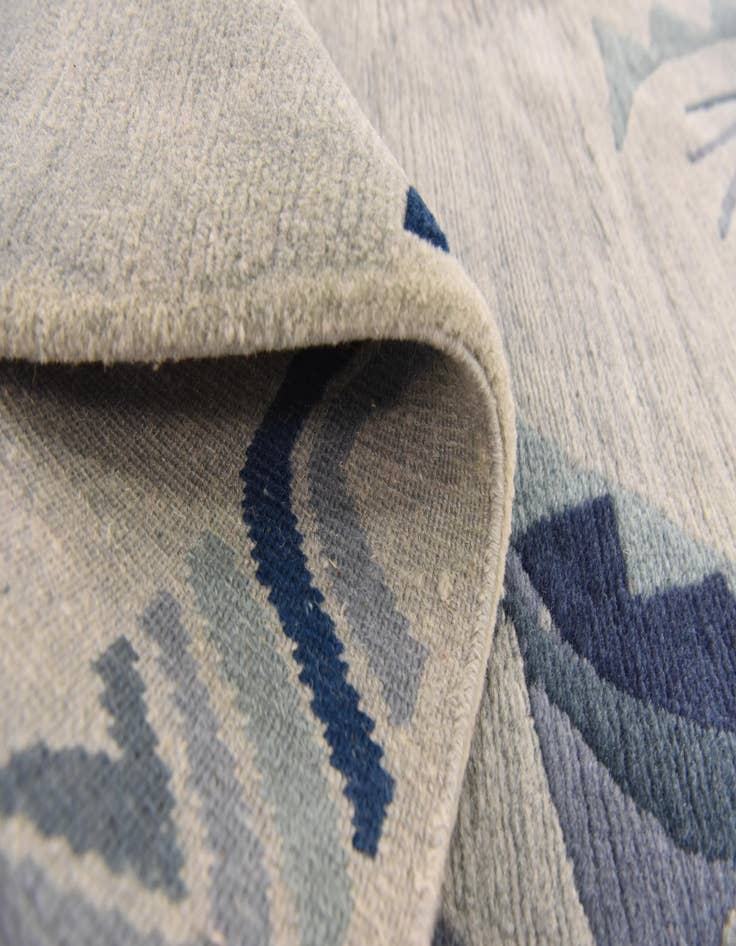 Detail image of  4' 8 x 6' 7  Hand Knotted Nepal Wool Rug