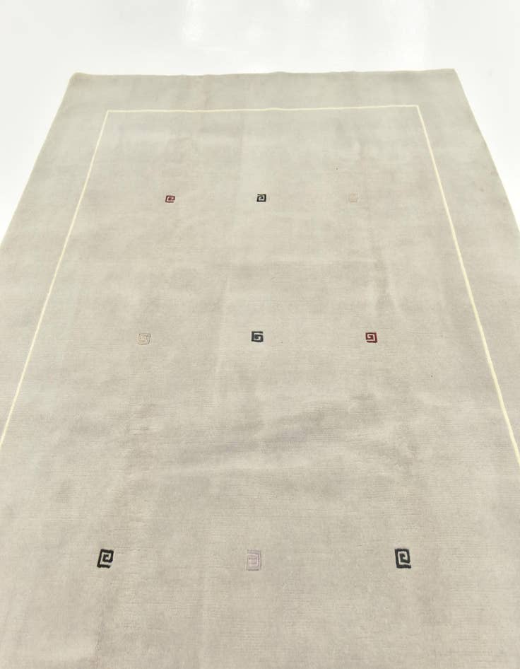 Detail image of  6' 8 x 9' 9  Hand Knotted Nepal Wool Rug