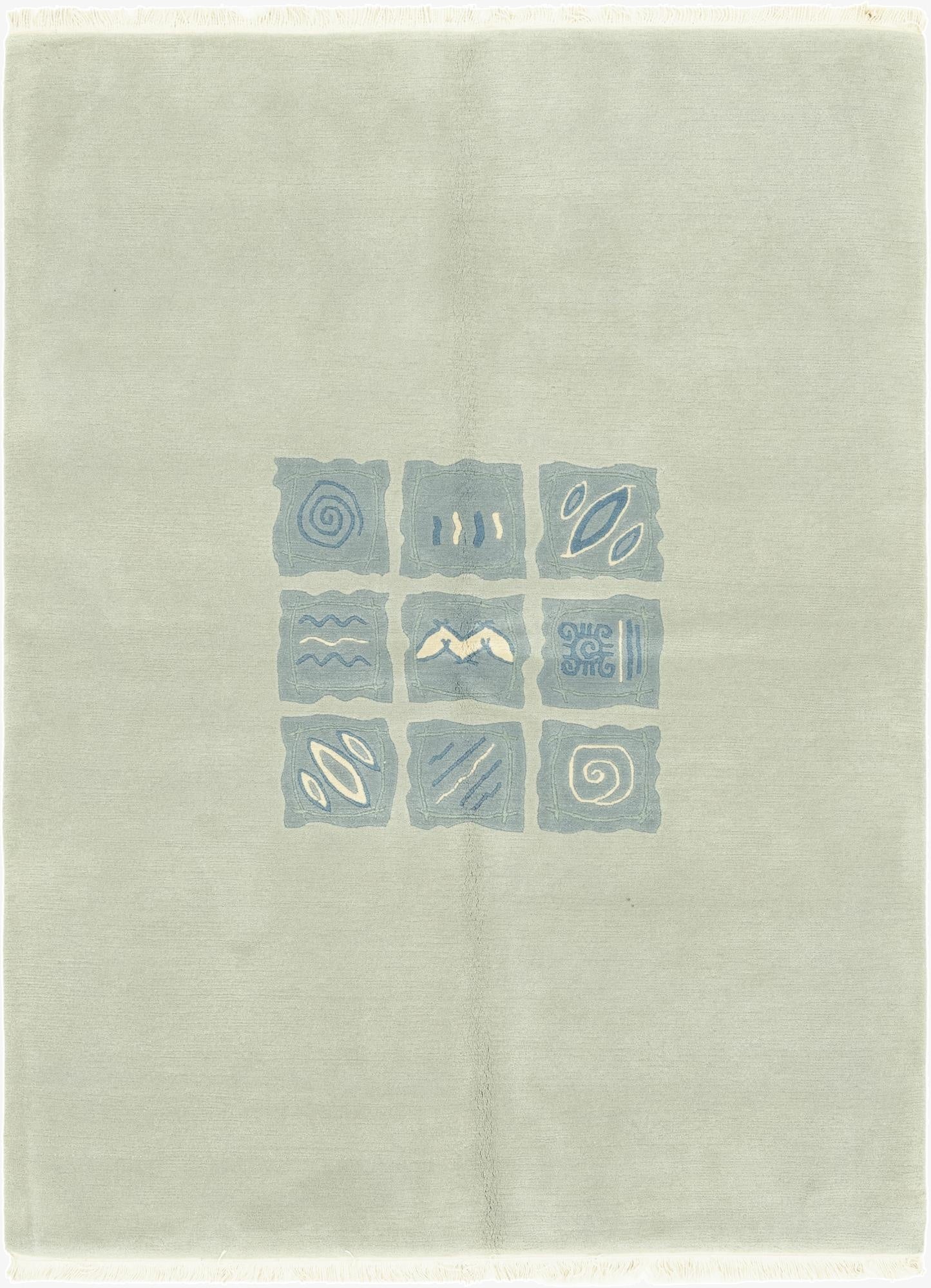  5' 7 x 7' 7  Hand Knotted Nepal Wool Rug