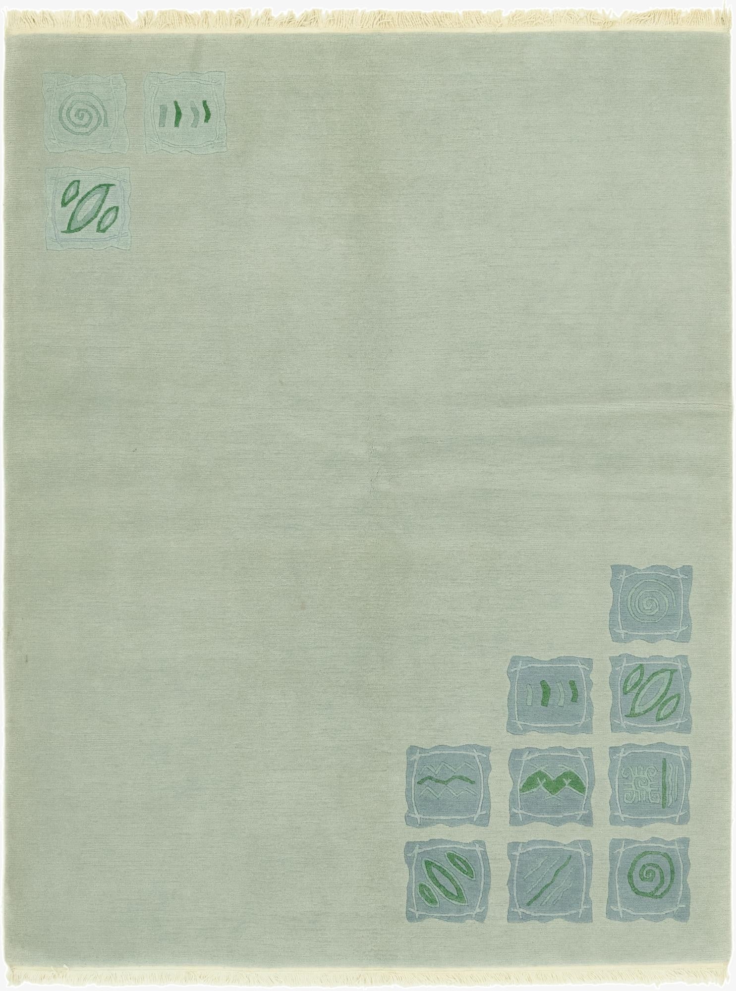  5' 8 x 7' 7  Hand Knotted Nepal Wool Rug