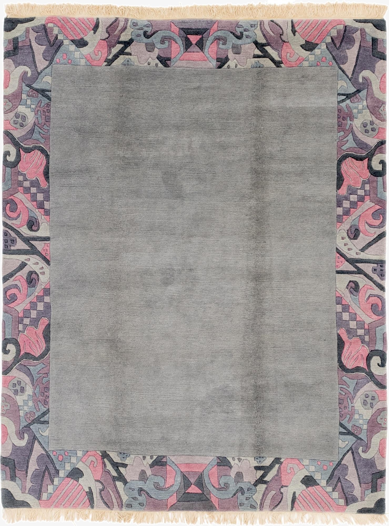  6' 8 x 8' 4  Hand Knotted Nepal Wool Rug