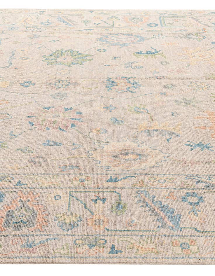 Detail image of  9' 2 x 11' 11  Hand Knotted Oushak Wool Rug