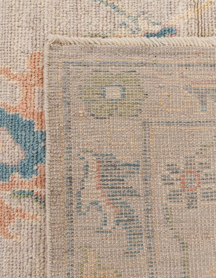 Detail image of  9' 2 x 11' 11  Hand Knotted Oushak Wool Rug