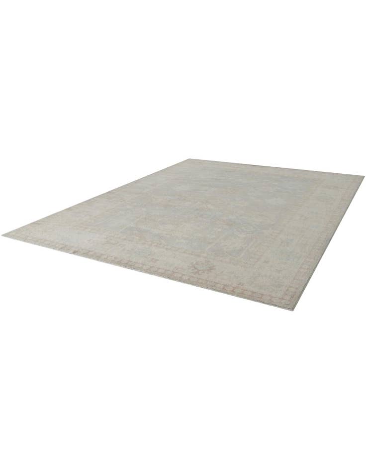 Detail image of 9' 10 x 13' 10 Hand Knotted Oushak Wool Rug