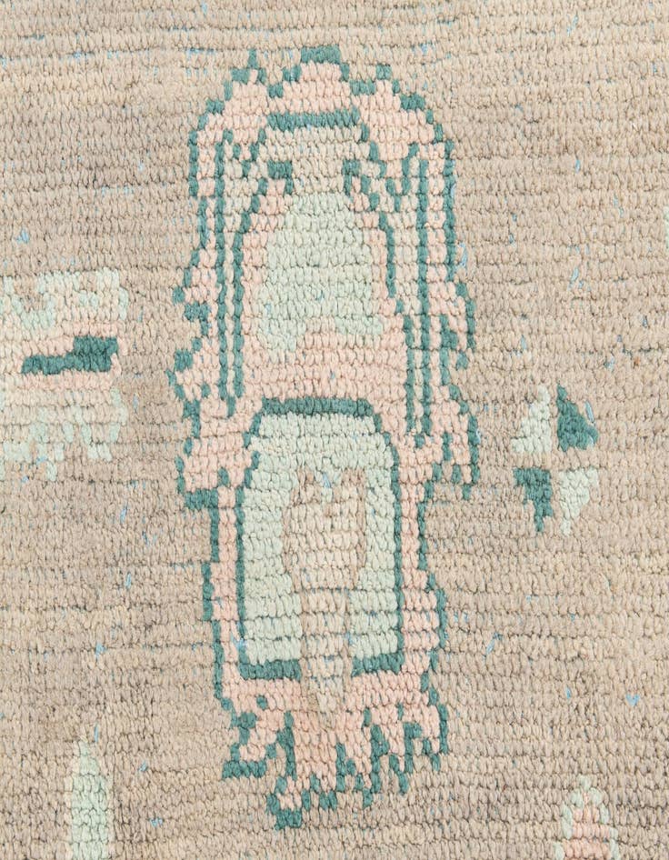 Detail image of  8' 6 x 12' 4  Hand Knotted Oushak Wool Rug