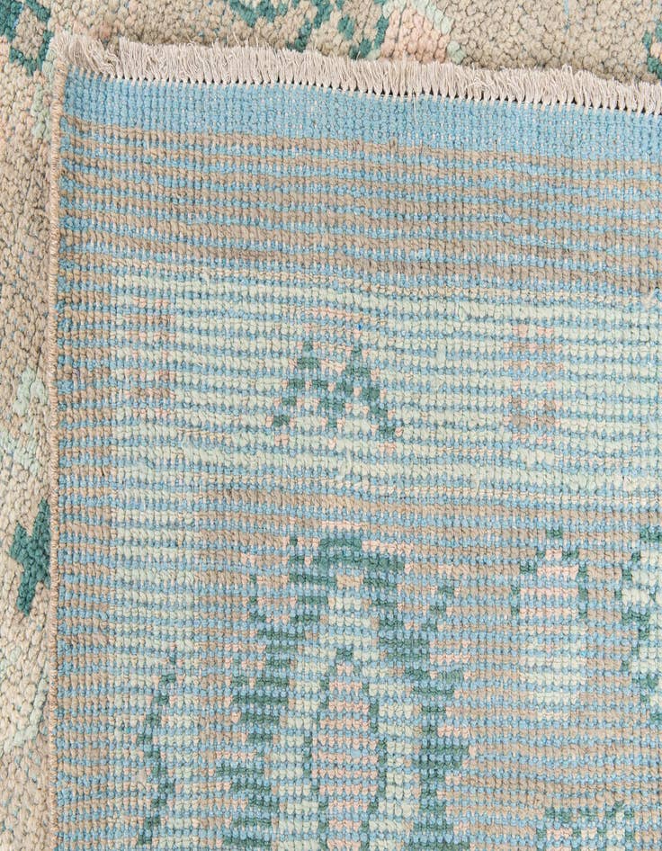 Detail image of  8' 6 x 12' 4  Hand Knotted Oushak Wool Rug