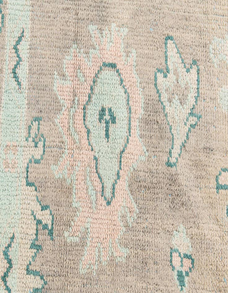 Detail image of  8' 6 x 12' 4  Hand Knotted Oushak Wool Rug