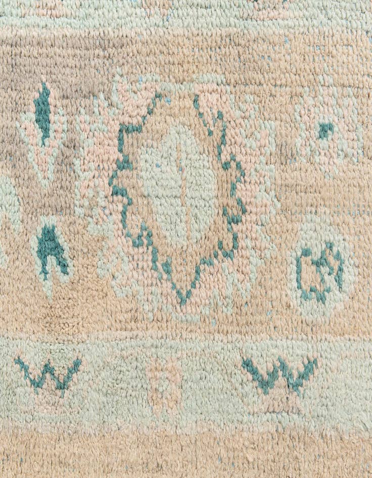 Detail image of  8' 6 x 12' 4  Hand Knotted Oushak Wool Rug